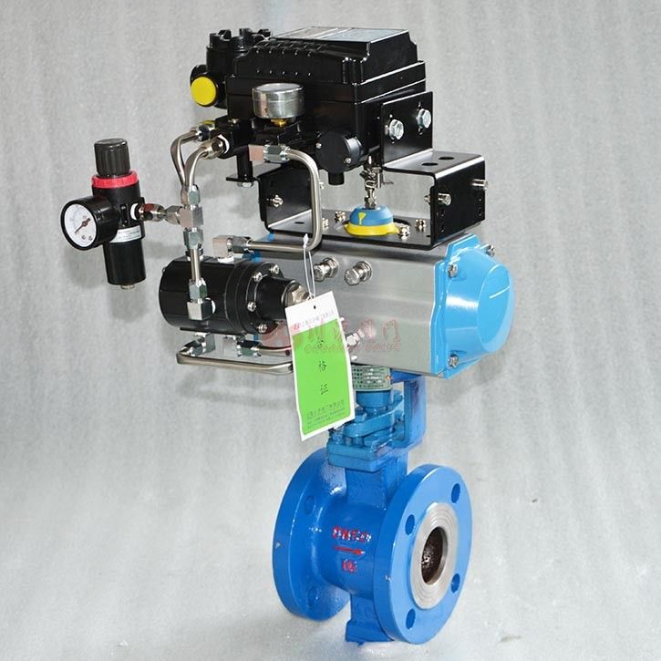 氣動V型調(diào)節(jié)球閥實(shí)物圖